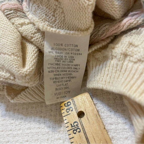 Classic Blues Collection Short Sleeve Pullover Granny Core Sweater size Small - Picture 10 of 11